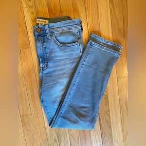 Madewell split-hem jeans, new, stovepipe fit, light wash